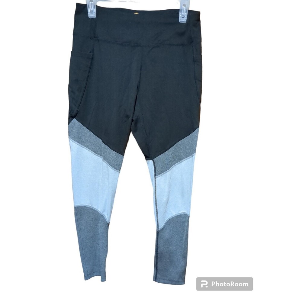 Avia Womens Leggings Size L (12-14) Colorblock Stretch Activewear Pants